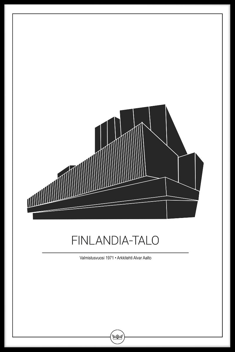 Finlandia Hall Helsingfors poster