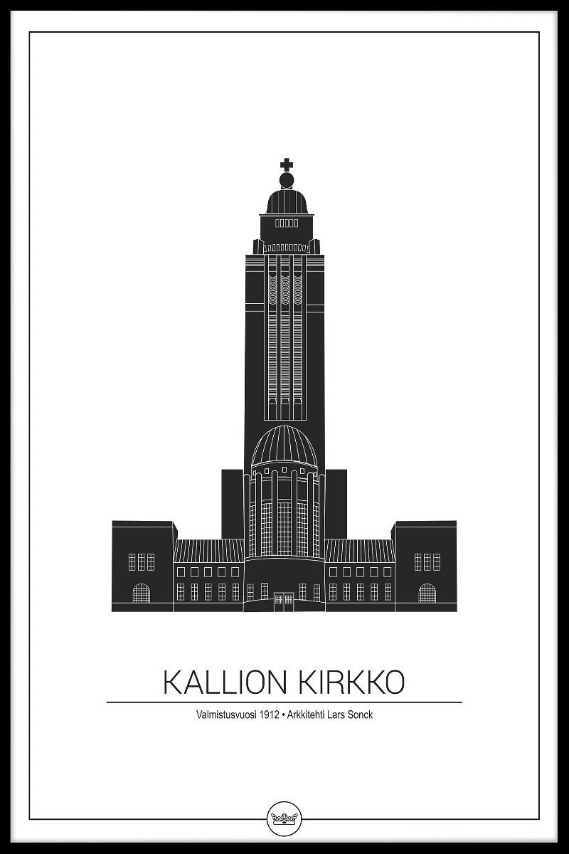 Kallio kyrka Helsingfors poster