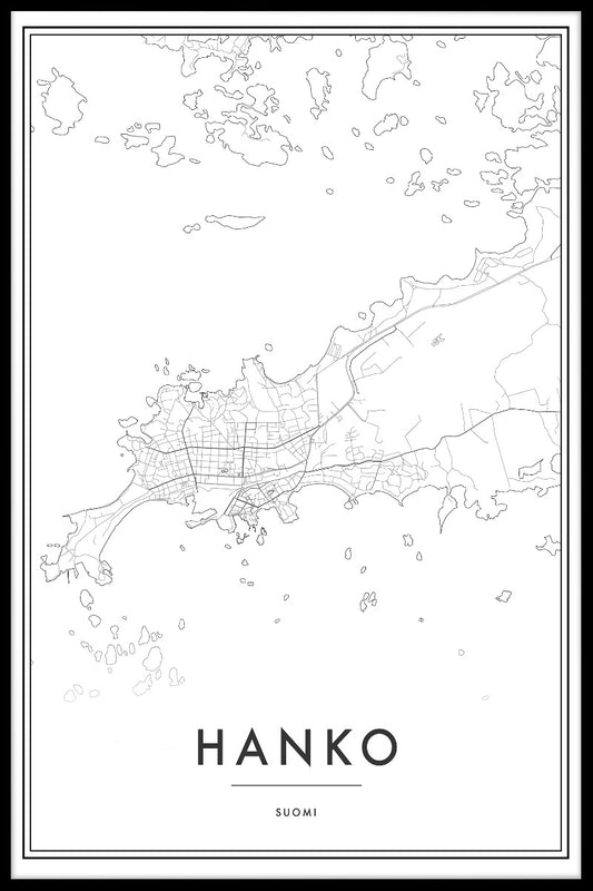 Hangö kartposter