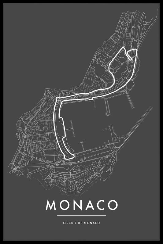 Circuit de Monaco poster