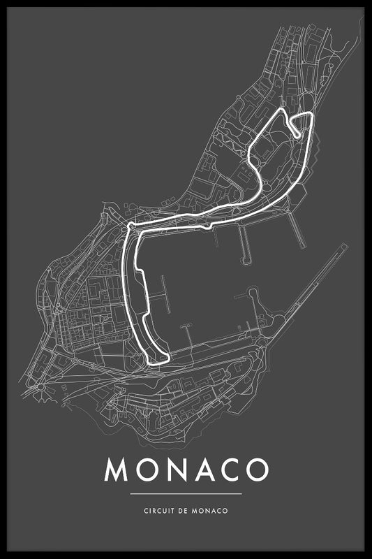Circuit de Monaco affisch-s