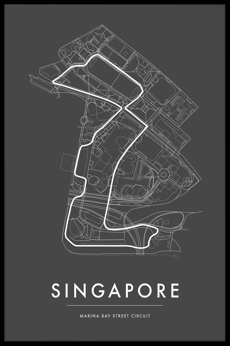 Singapore Marina Bay Circuit poster