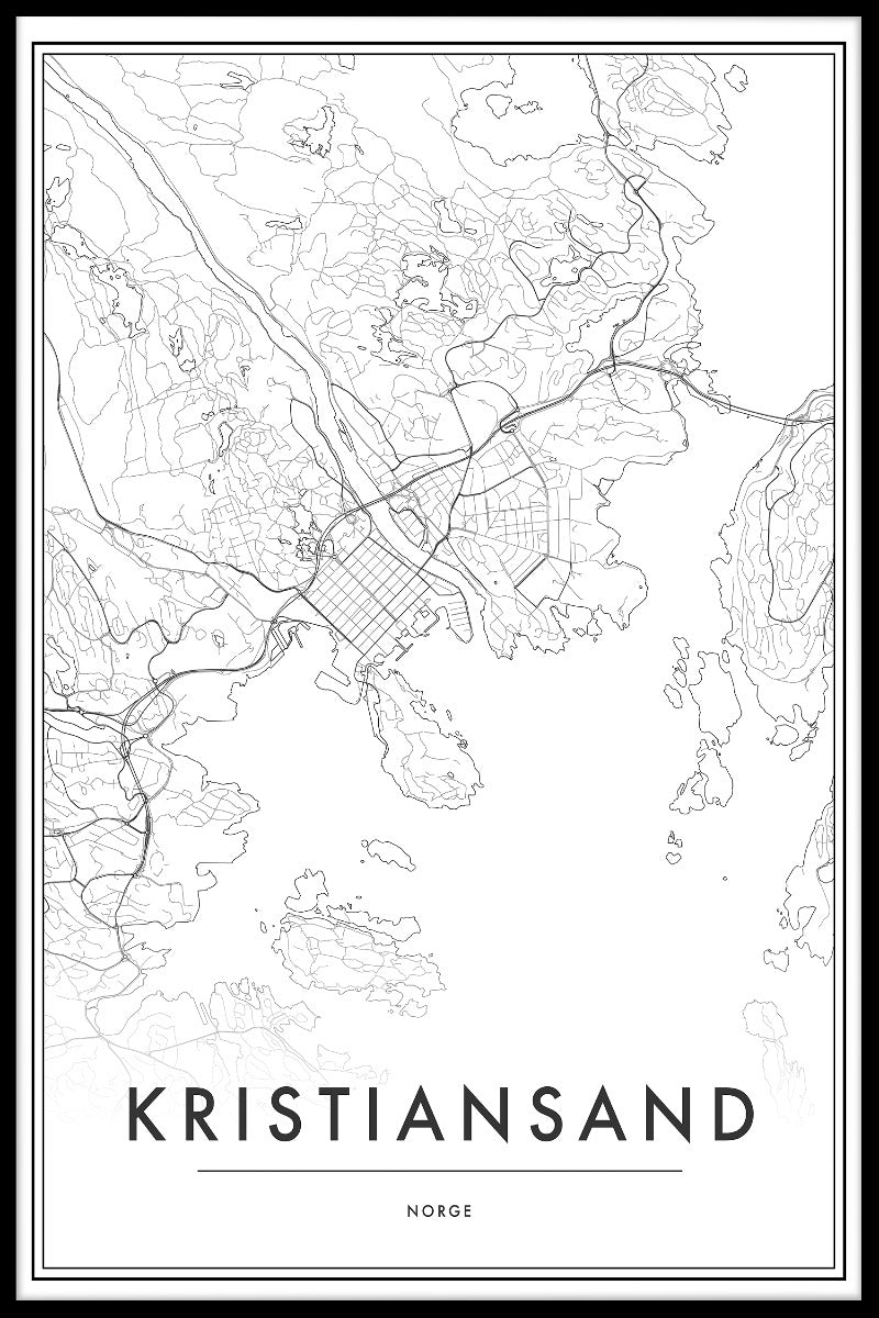 Kristiansand Kartposter