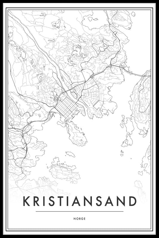 Kristiansand Kartposter