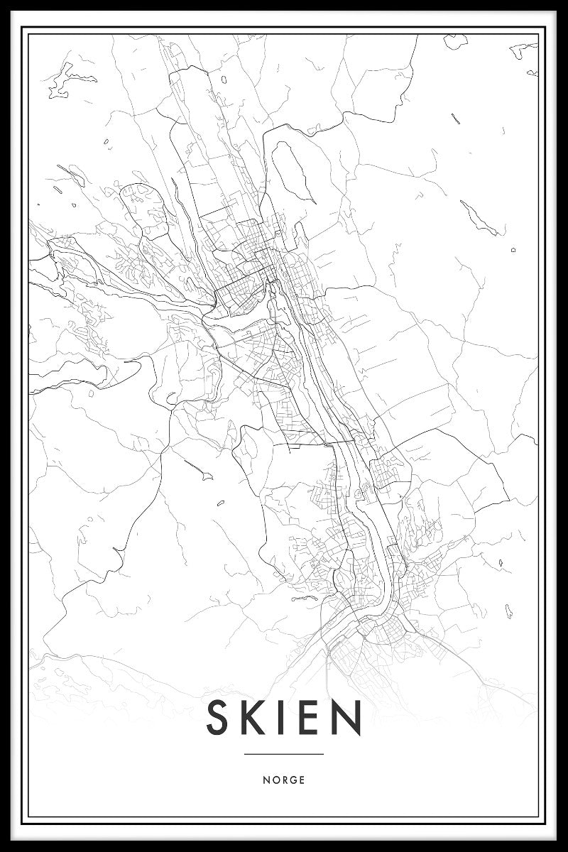 Skien Kartposter