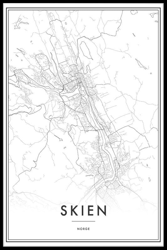 Skien Kartposter