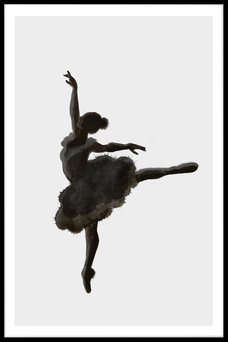 Ballerina Illustration poster