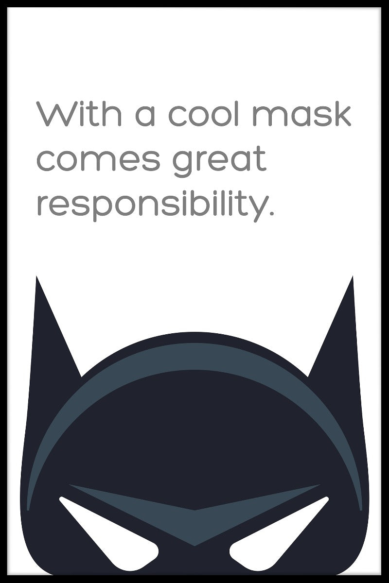 Cool mask poster