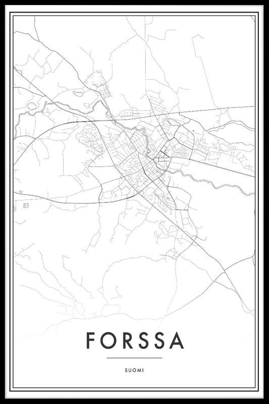 Forssa kartposter