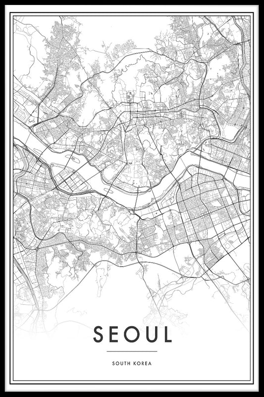 Seoul karta poster