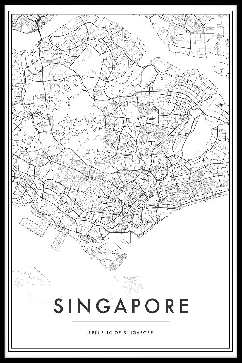 Singapore kartposter