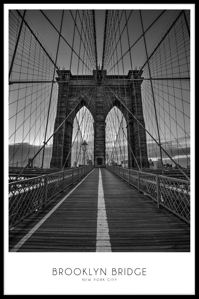 NYC Brooklyn Bridge poster