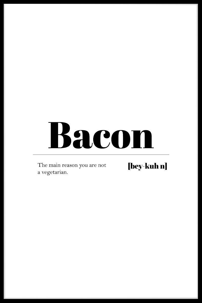 Bacon poster