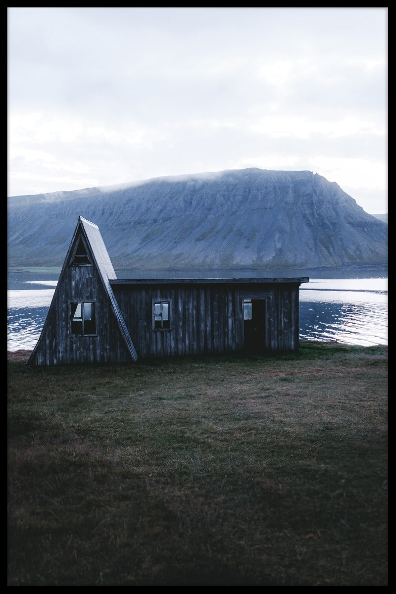 Gamla trähus Island poster