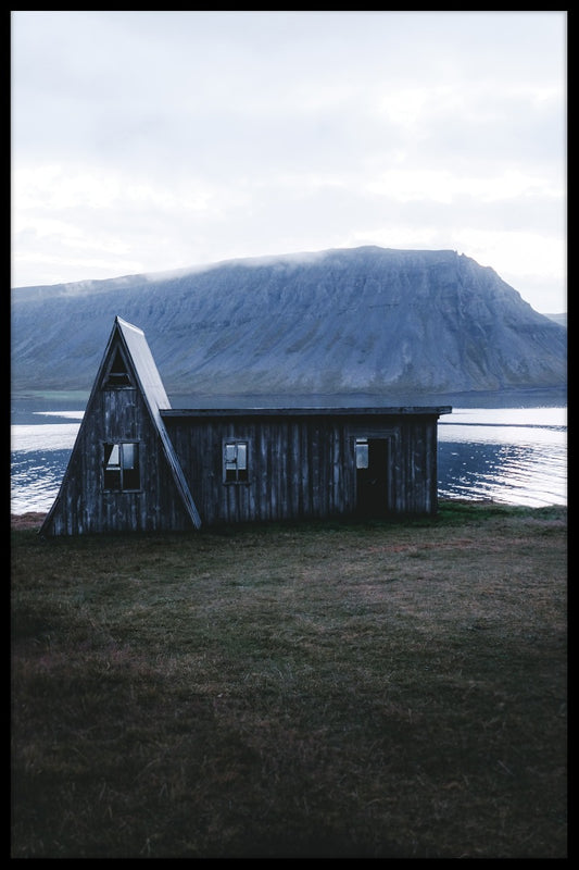 Gamla trähus Island poster