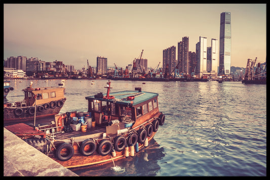 Hong Kong Island Boats poster