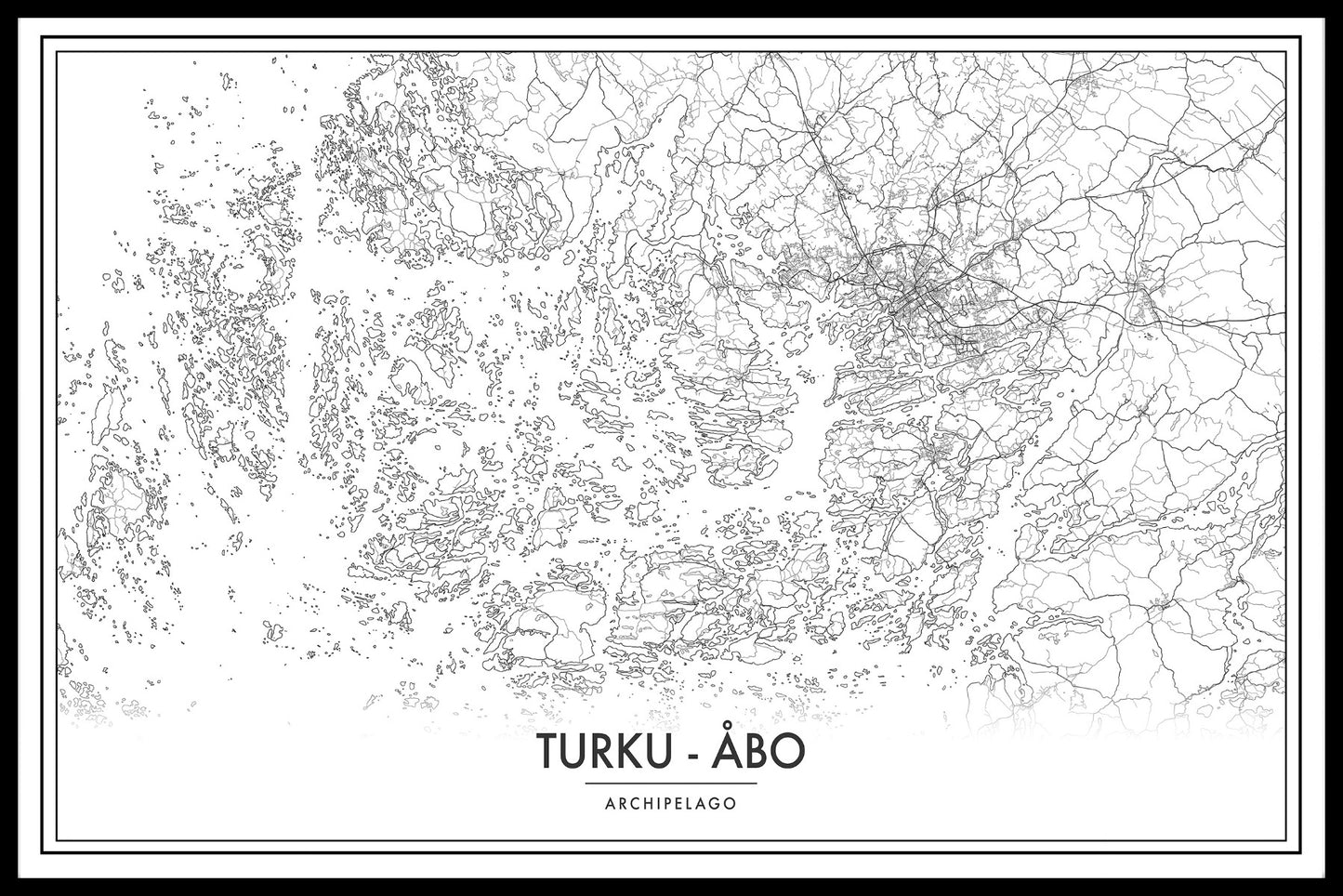 Kartposter för Åbo skärgårdskarta