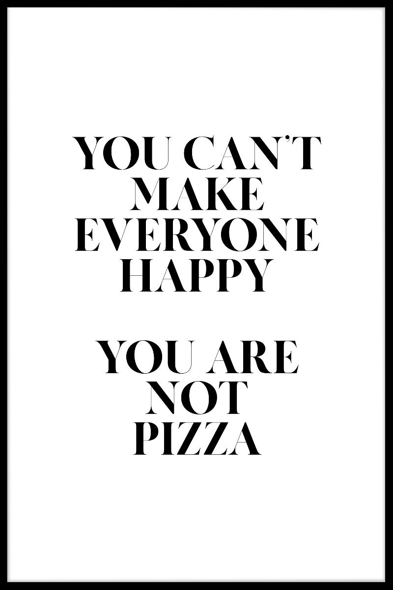 Du är inte pizzaposter
