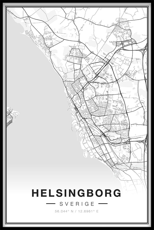 Helsingborg Kartposter