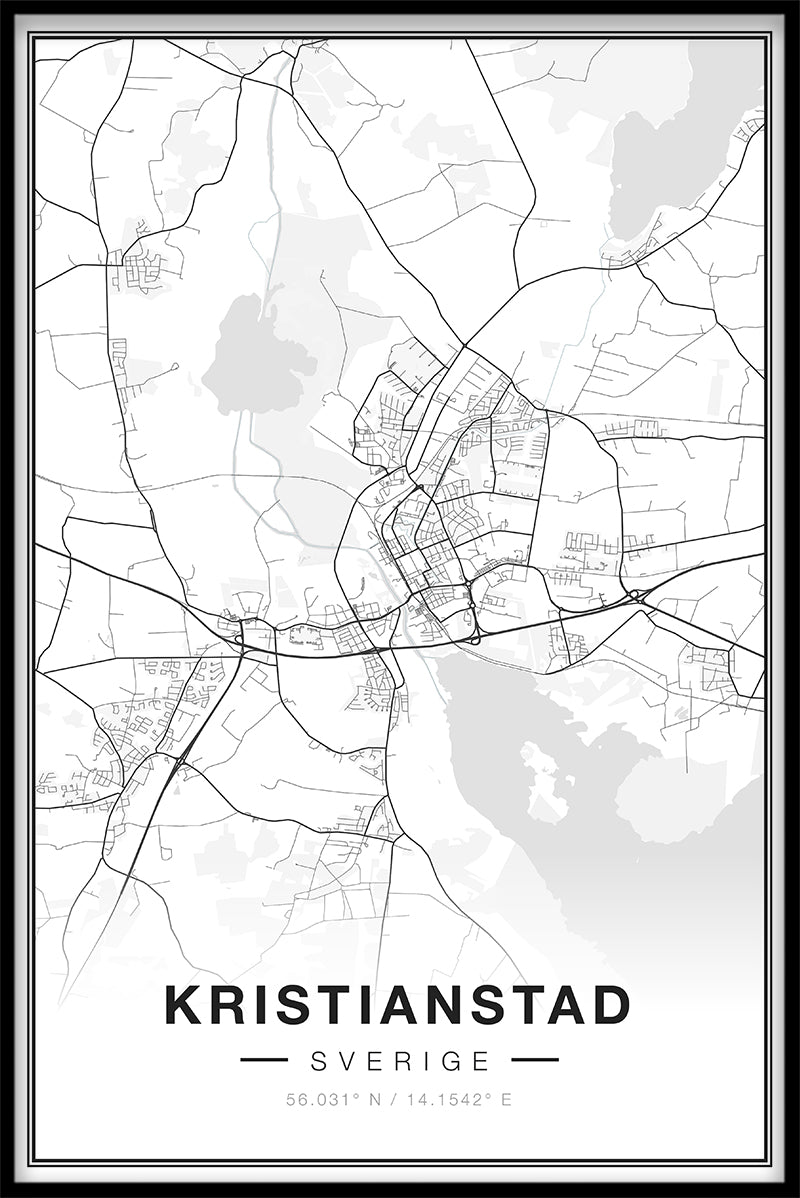 Kristianstad Kartposter