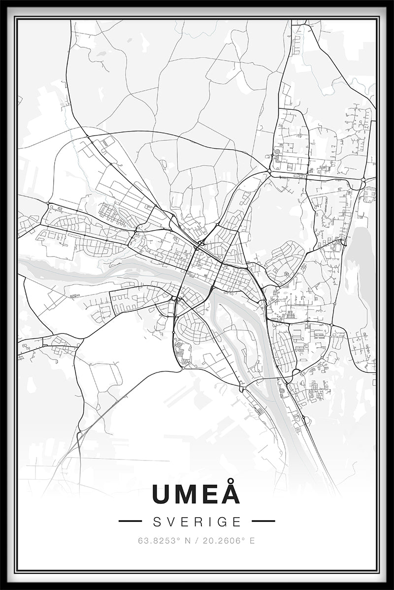 Umeå Kartposter