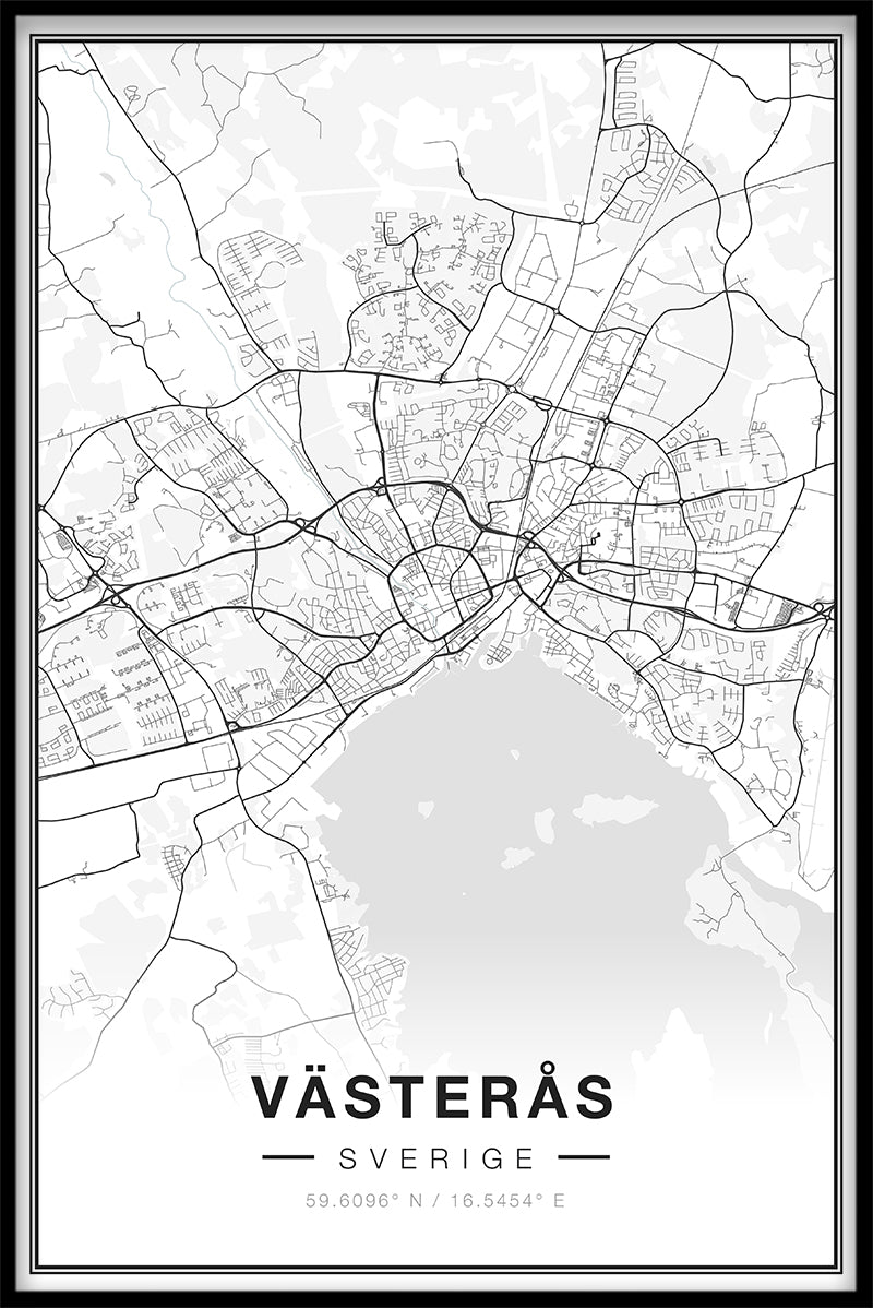 Västerås Kartposter