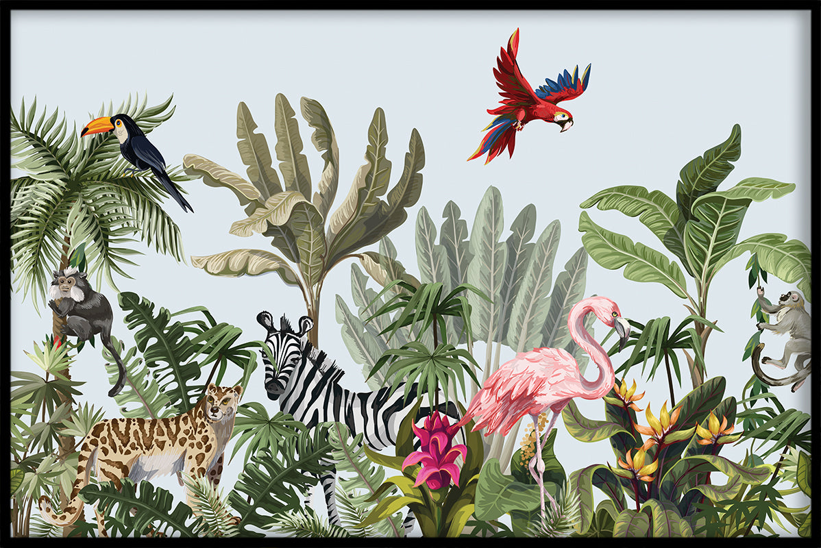 Tropiska djur Kids N02 poster