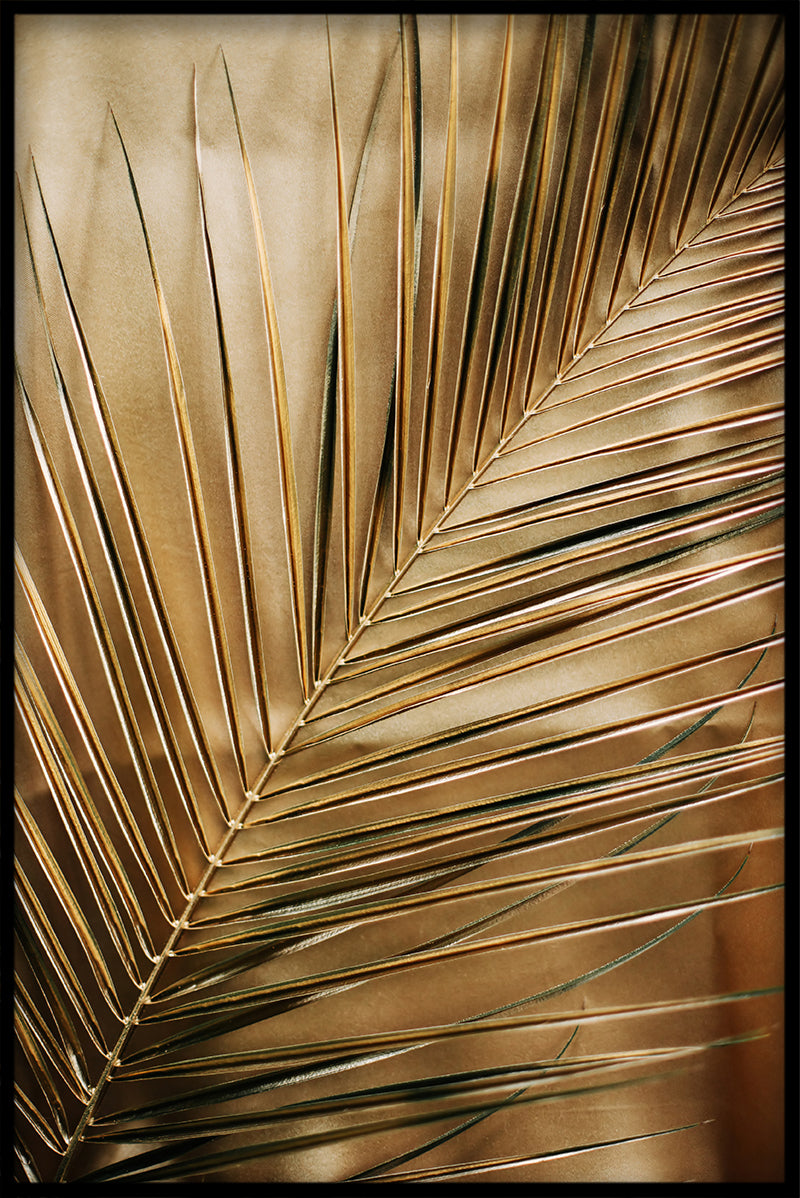 Gyllene palmblad poster