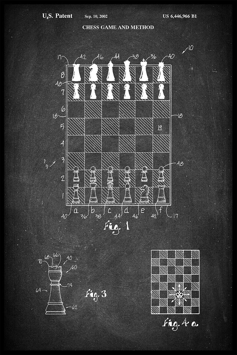 Patentposter för schackbräde