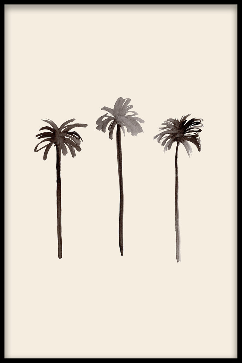 Palmträd bläckposter