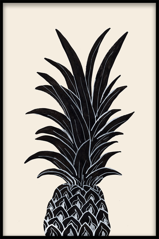 Svart ananas poster