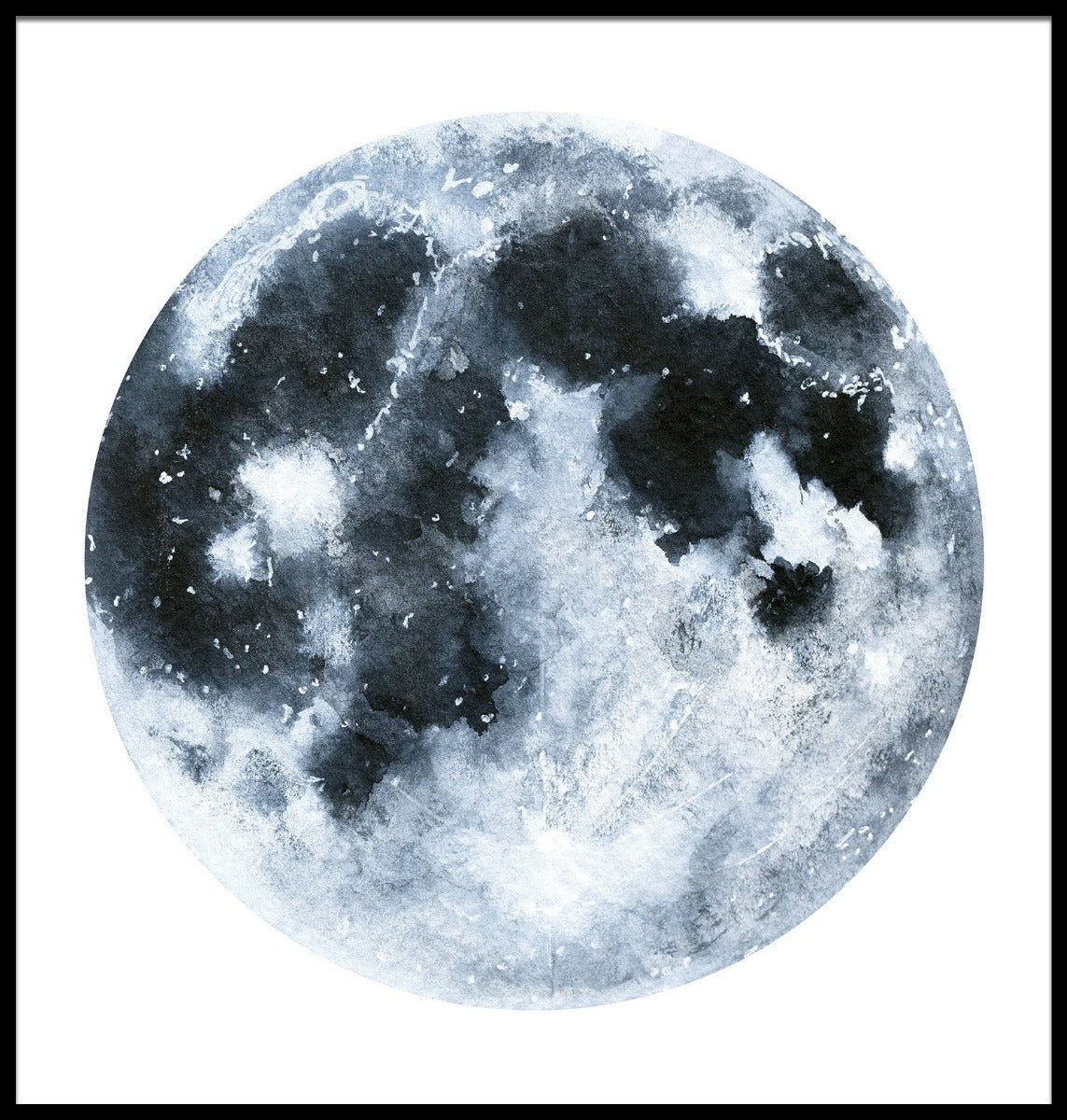 Moon Illustration poster