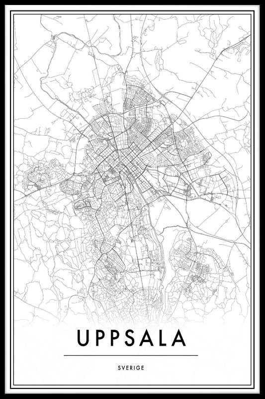 Uppsala kartposter