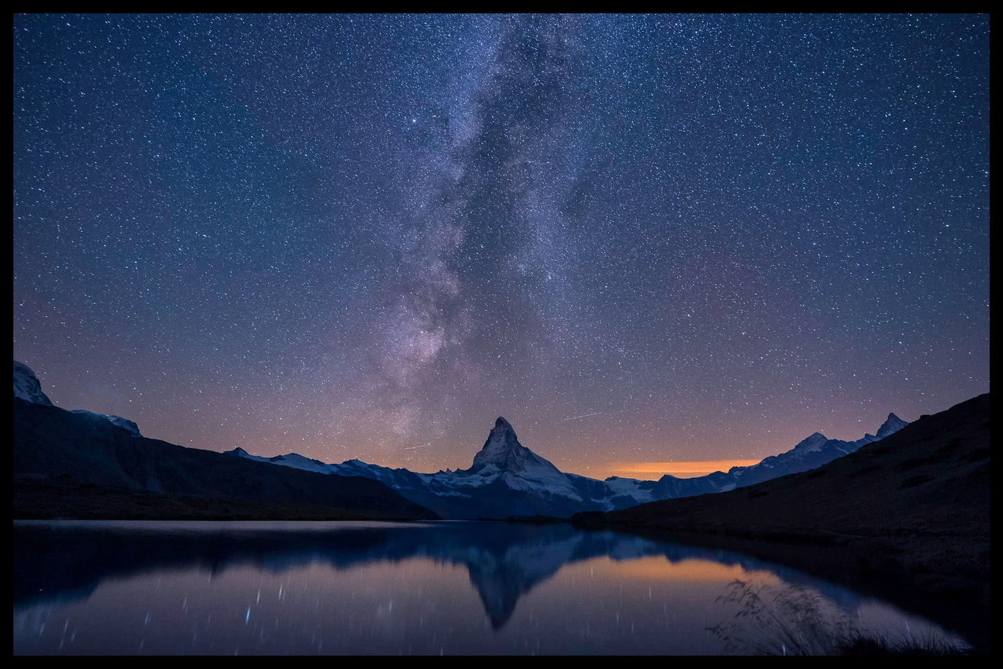 poster Matterhorn och Vintergatan
