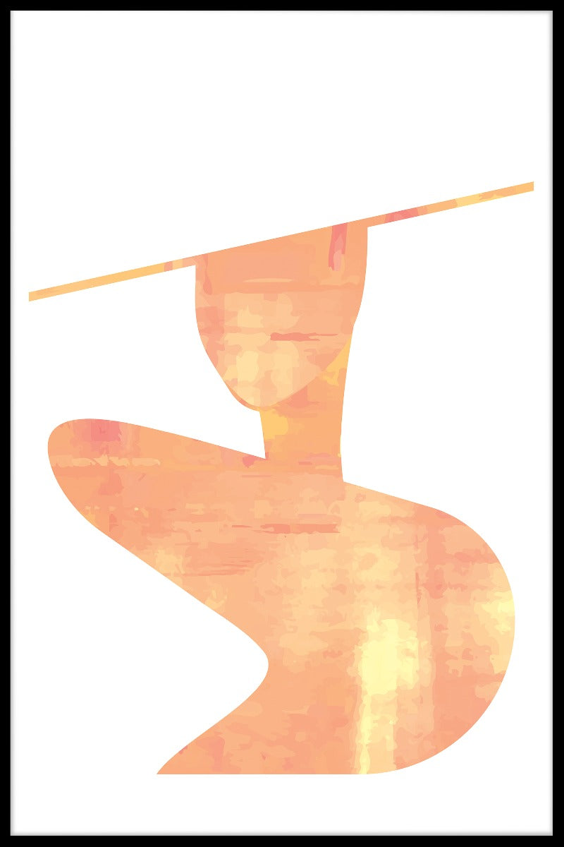 Abstrakt mode form poster