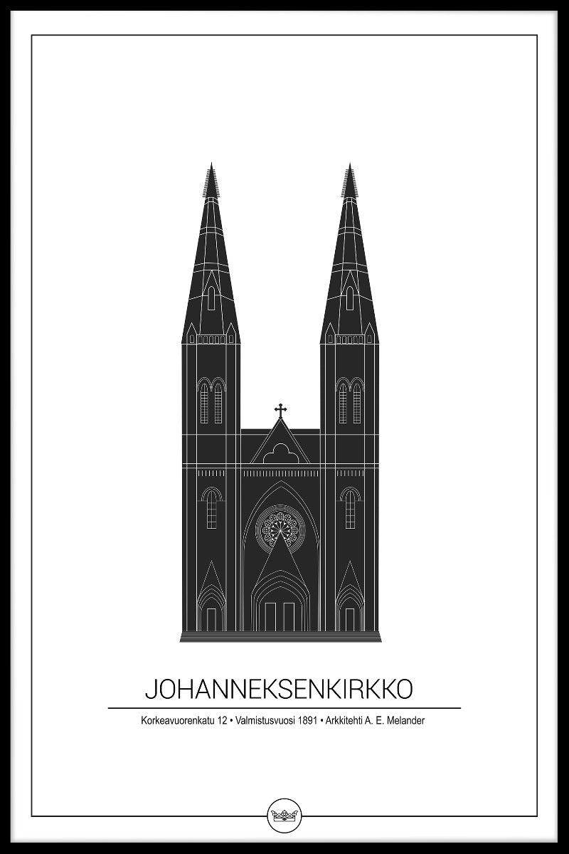 Johanneksenkirkko Helsingfors poster