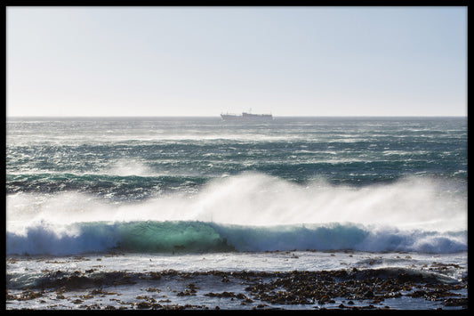 Ocean Waves Ship poster